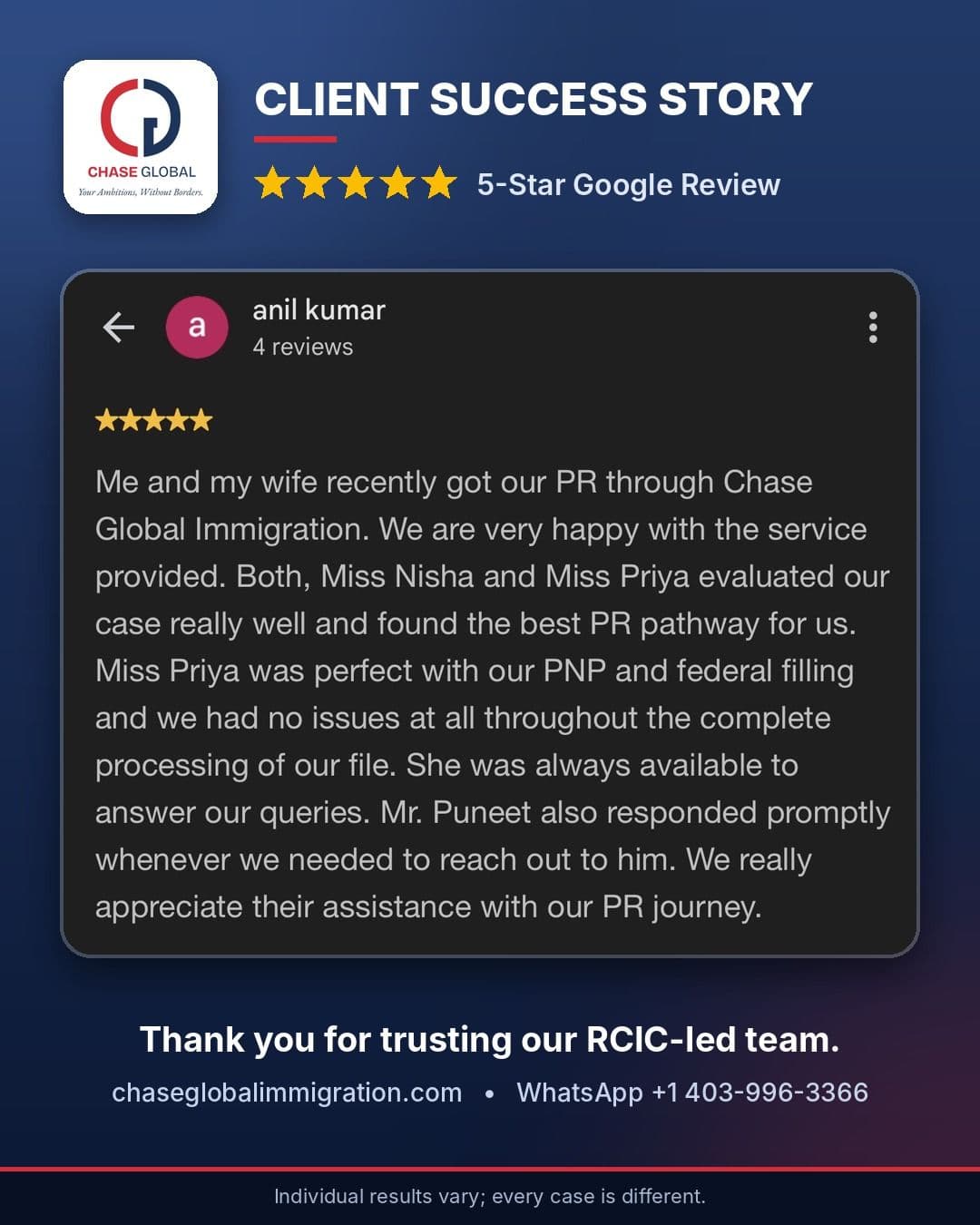 Client Success Story: A 5-Star Client Experience